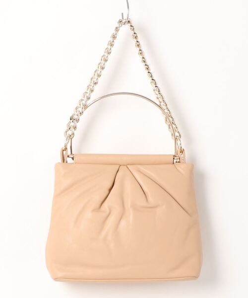 ASH（アッシュ）の「【PANSYE】チェーンハンドバッグ（ハンドバッグ・レディース・ベージュ/ブラック・ONE SIZE）」の9枚目の写真