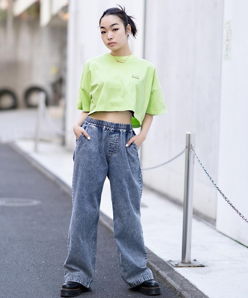 X-girl（エックスガール）の「BOX LOGO S/S WIDE TEE/ボックス