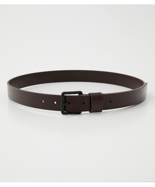 AZUL by moussy（アズールバイマウジー）の「AZUL LOGO LEATHER BELT/AZULロゴレザーベルト（ベルト・メンズ・ブラック/ブラウン・FREE）」の2枚目の写真