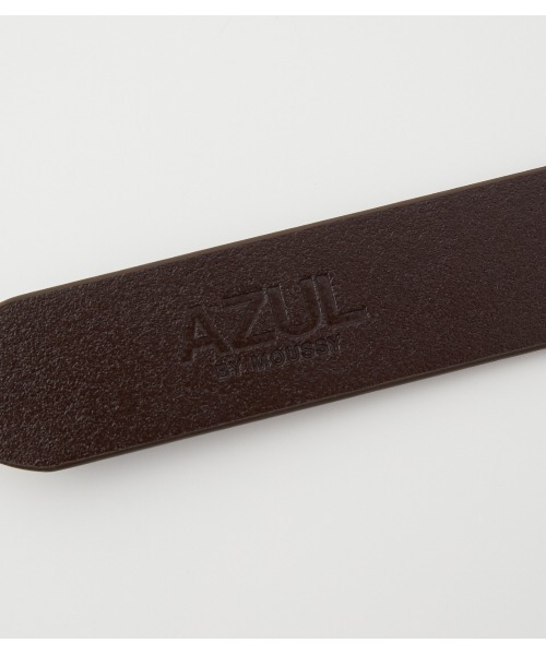 AZUL by moussy（アズールバイマウジー）の「AZUL LOGO LEATHER BELT/AZULロゴレザーベルト（ベルト・メンズ・ブラック/ブラウン・FREE）」の4枚目の写真