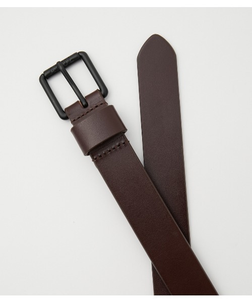 AZUL by moussy（アズールバイマウジー）の「AZUL LOGO LEATHER BELT/AZULロゴレザーベルト（ベルト・メンズ・ブラック/ブラウン・FREE）」の5枚目の写真