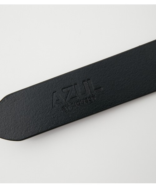 AZUL by moussy（アズールバイマウジー）の「AZUL LOGO LEATHER BELT/AZULロゴレザーベルト（ベルト・メンズ・ブラック/ブラウン・FREE）」の9枚目の写真