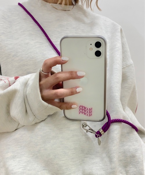 WHO'S WHO gallery(フーズフーギャラリー)の「【SLOPPY/スロッピー】スマホショルダー(スマホグッズ・レディース・パープル/ピンク/ブルー/グリーン/レッド/ラベンダー・FREE)」の17枚目の写真