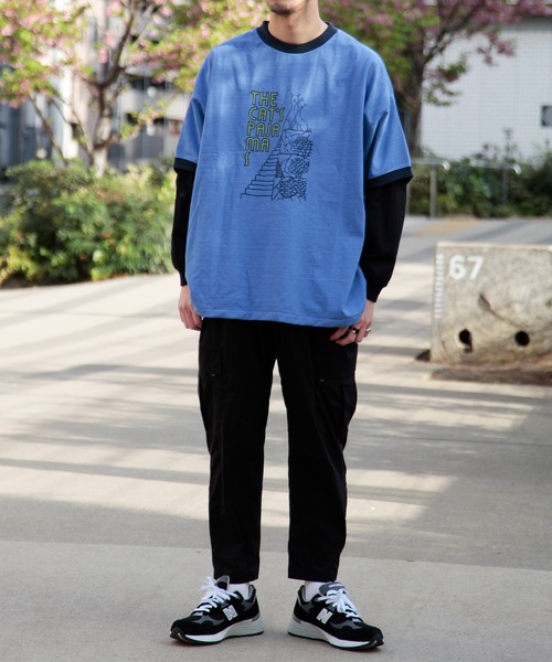 F/CE. （エフシーイー）の「F/CE. CAT RINGER T-SHIRT / エフシーイー キャット リンガーTシャツ（Tシャツ/カットソー・レディース・ホワイト/グレー/ブルー・SMALL/MEDIUM/LARGE）」の17枚目の写真