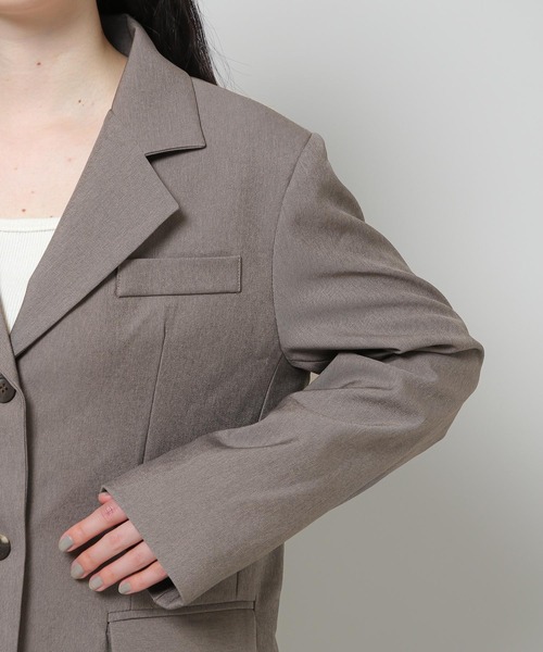 ALAND（エーランド）の「3.3Field Trip／THREE-BUTTON ジャケット  2279887（テーラードジャケット・レディース・ブラック/ブラウン・FREE）」の14枚目の写真