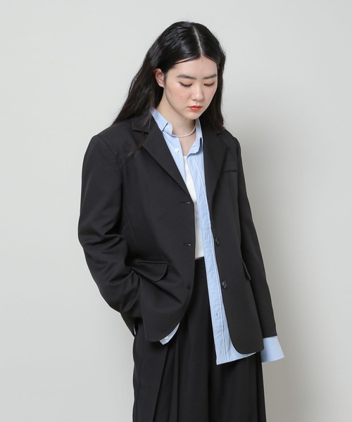ALAND（エーランド）の「3.3Field Trip／THREE-BUTTON ジャケット  2279887（テーラードジャケット・レディース・ブラック/ブラウン・FREE）」の5枚目の写真