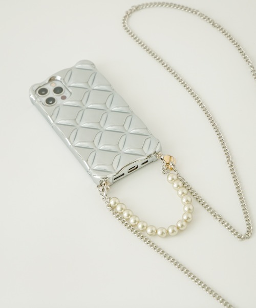 mystic(ミスティック)の「【新色追加!】Lara キルティングスマホショルダー (iphone13対応)(スマホケース/カバー・レディース・シルバー/クリア/アイボリー/ブラック・ONE SIZE)」の7枚目の写真