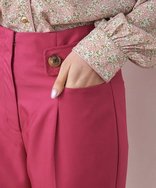 A de a.v.v(アードアー・ヴェ・ヴェ)の「カラーフレアーパンツ(その他パンツ・レディース・グリーン/ブラック/ピンク・SMALL/MEDIUM/38/36)」の21枚目の写真