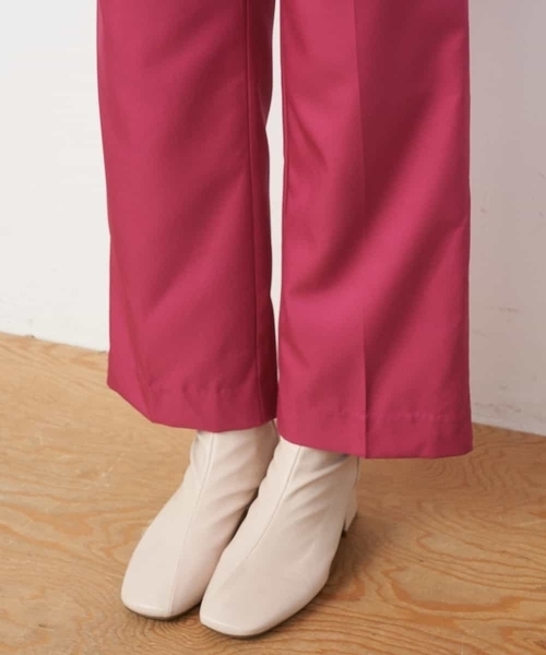 A de a.v.v(アードアー・ヴェ・ヴェ)の「カラーフレアーパンツ(その他パンツ・レディース・グリーン/ブラック/ピンク・SMALL/MEDIUM/38/36)」の22枚目の写真