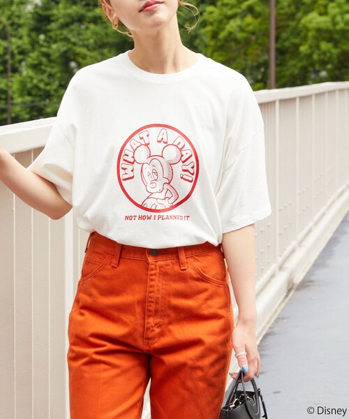 セール Web限定 Disney ディズニー ミッキーマウス 別注whatadaytシャツ Tシャツ カットソー Freak S Store フリークスストア のファッション通販 Zozotown