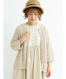 Samansa Mos2 | テープヤーンクルーネックカーディガン(カーディガン/ボレロ)