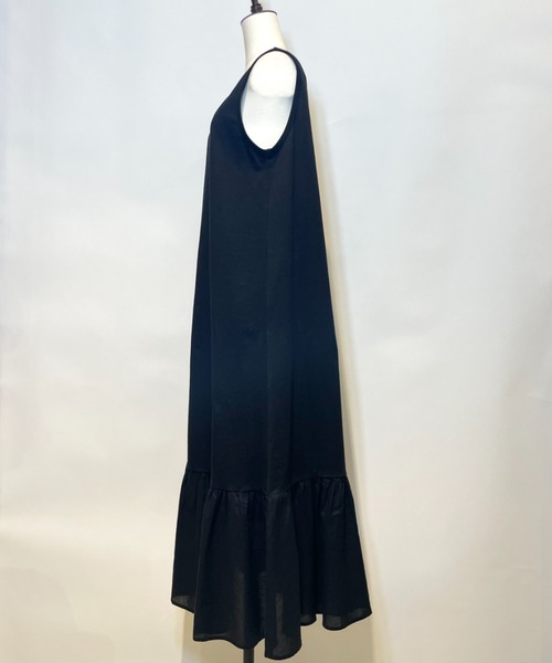 Libra Cue（リブラ キュー）の「ドッキングインナータンクワンピース（インナーウェア/肌着・レディース・ホワイト/ブラック・FREE）」の7枚目の写真