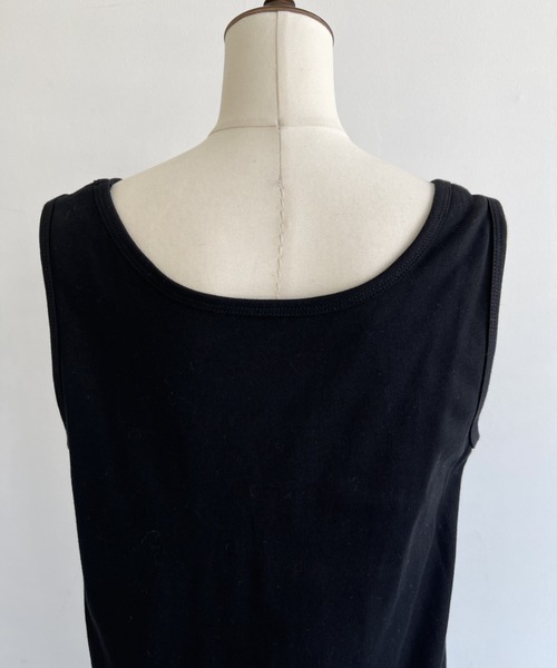 Libra Cue（リブラ キュー）の「ドッキングインナータンクワンピース（インナーウェア/肌着・レディース・ホワイト/ブラック・FREE）」の14枚目の写真