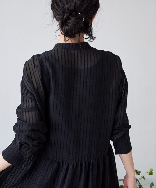 Libra Cue（リブラ キュー）の「ドッキングインナータンクワンピース（インナーウェア/肌着・レディース・ホワイト/ブラック・FREE）」の4枚目の写真