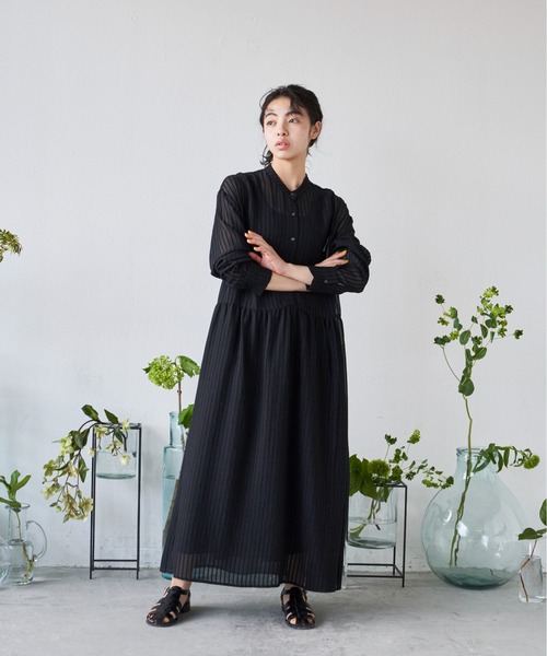 Libra Cue（リブラ キュー）の「ドッキングインナータンクワンピース（インナーウェア/肌着・レディース・ホワイト/ブラック・FREE）」の12枚目の写真