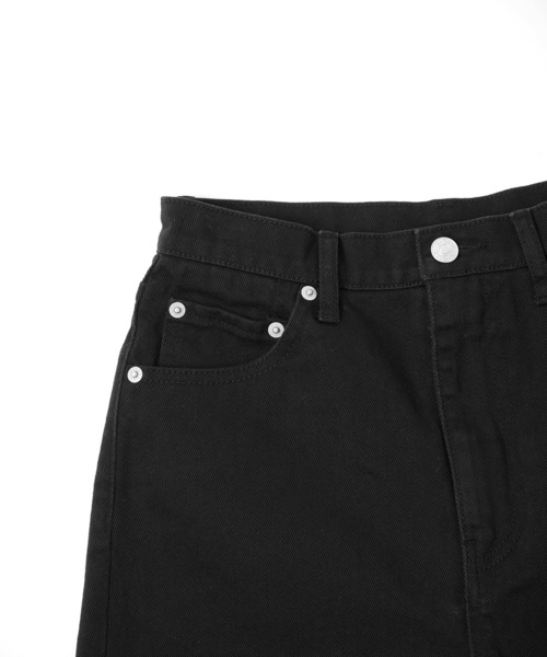 X-girl（エックスガール）の「HIGH WAISTED SHORTS（デニムパンツ・レディース・ブラック/インディゴブルー/ライトインディゴブルー・X-SMALL/SMALL/MEDIUM）」の7枚目の写真