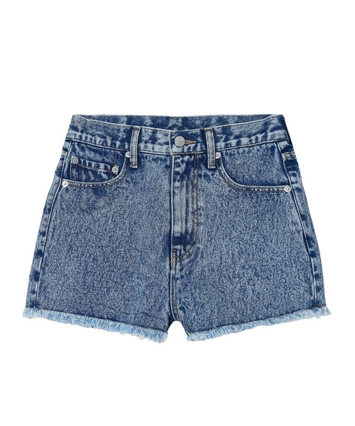 X-girl（エックスガール）の「HIGH WAISTED SHORTS（デニムパンツ・レディース・ブラック/インディゴブルー/ライトインディゴブルー・X-SMALL/SMALL/MEDIUM）」の13枚目の写真
