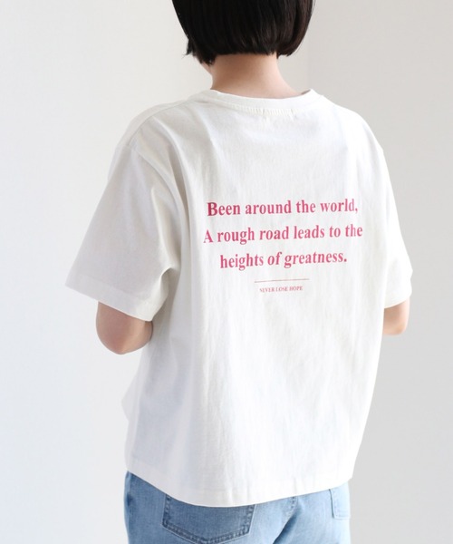 cepo(セポ)の「バックロゴプリントTee(Tシャツ/カットソー・レディース・ブラック/オフホワイト/グリーン・M)」の2枚目の写真