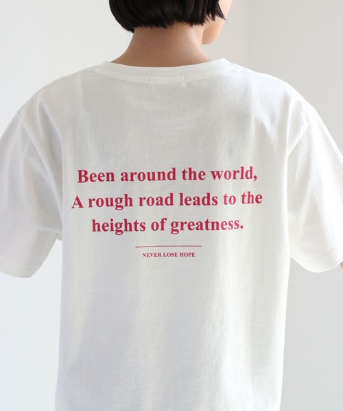 cepo(セポ)の「バックロゴプリントTee(Tシャツ/カットソー・レディース・ブラック/オフホワイト/グリーン・M)」の9枚目の写真