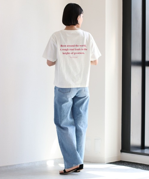 cepo(セポ)の「バックロゴプリントTee(Tシャツ/カットソー・レディース・ブラック/オフホワイト/グリーン・M)」の4枚目の写真