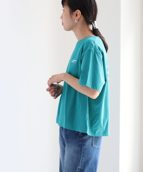 cepo(セポ)の「バックロゴプリントTee(Tシャツ/カットソー・レディース・ブラック/オフホワイト/グリーン・M)」の12枚目の写真
