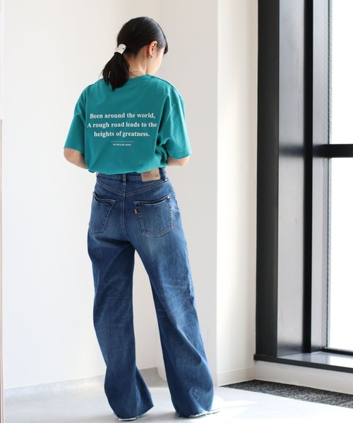 cepo(セポ)の「バックロゴプリントTee(Tシャツ/カットソー・レディース・ブラック/オフホワイト/グリーン・M)」の13枚目の写真