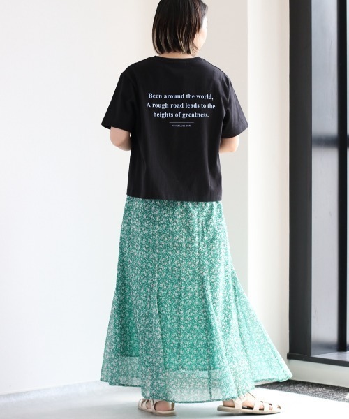 cepo(セポ)の「バックロゴプリントTee(Tシャツ/カットソー・レディース・ブラック/オフホワイト/グリーン・M)」の21枚目の写真