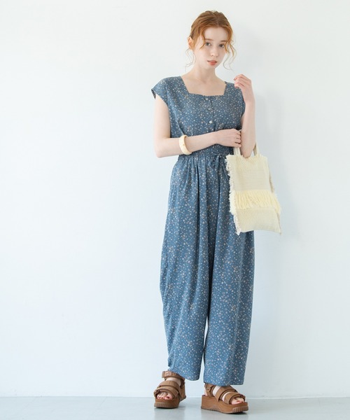 Crisp（クリスプ）の「フラワーラフパンツ（その他パンツ・レディース・レッド/ブルー・FREE）」の8枚目の写真