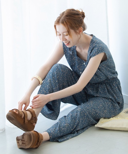 Crisp（クリスプ）の「フラワーラフパンツ（その他パンツ・レディース・レッド/ブルー・FREE）」の14枚目の写真