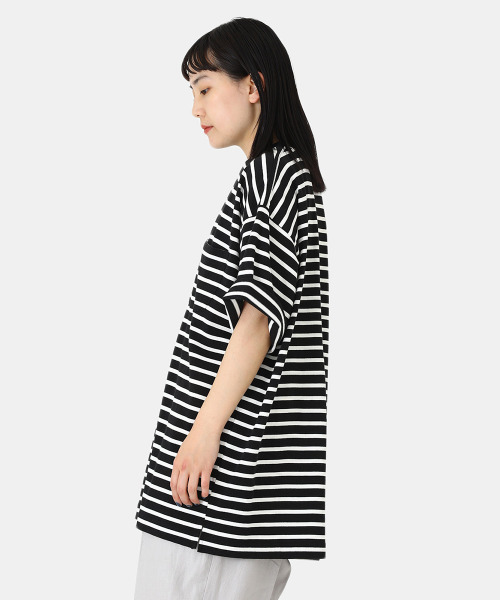 BALLAST ARK（バラストアーク）の「BALLAST ARK / バラストアーク：BORDER S/S POCKET TEE：BA05-T003[AST]（Tシャツ/カットソー・メンズ・ホワイト×ネイビー/ブラック×ホワイト・M/L）」の21枚目の写真