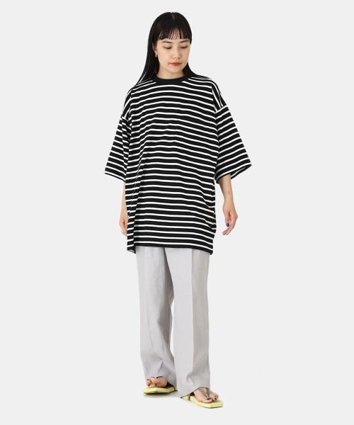 BALLAST ARK（バラストアーク）の「BALLAST ARK / バラストアーク：BORDER S/S POCKET TEE：BA05-T003[AST]（Tシャツ/カットソー・メンズ・ホワイト×ネイビー/ブラック×ホワイト・M/L）」の19枚目の写真