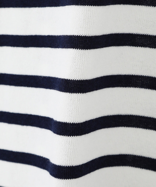 BALLAST ARK（バラストアーク）の「BALLAST ARK / バラストアーク：BORDER S/S POCKET TEE：BA05-T003[AST]（Tシャツ/カットソー・メンズ・ホワイト×ネイビー/ブラック×ホワイト・M/L）」の13枚目の写真