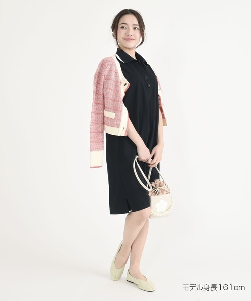 MARY QUANT（マリークワント）の「デイジーボタンバイカラーポロ
