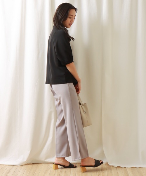 libelle more（リベル モア）の「前ボウタイブラウス（シャツ/ブラウス・レディース・オフホワイト/ブラック・M/L）」の6枚目の写真