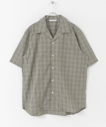 MANUAL ALPHABET　ORGANIC BROAD CHECK SHORT-SLEEVE