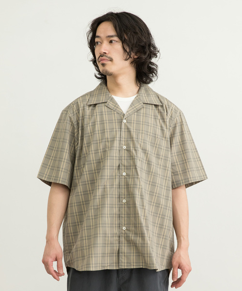 MANUAL ALPHABET（マニュアル アルファベット）の「MANUAL ALPHABET　ORGANIC BROAD CHECK SHORT-SLEEVE（シャツ/ブラウス・メンズ・ブラウン/グレー・3/2）」の11枚目の写真