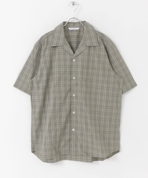 MANUAL ALPHABET（マニュアル アルファベット）の「MANUAL ALPHABET　ORGANIC BROAD CHECK SHORT-SLEEVE（シャツ/ブラウス・メンズ・ブラウン/グレー・3/2）」の14枚目の写真