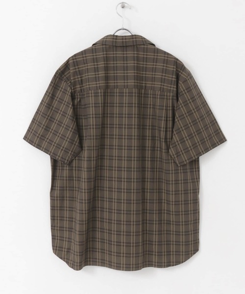 MANUAL ALPHABET（マニュアル アルファベット）の「MANUAL ALPHABET　ORGANIC BROAD CHECK SHORT-SLEEVE（シャツ/ブラウス・メンズ・ブラウン/グレー・3/2）」の20枚目の写真