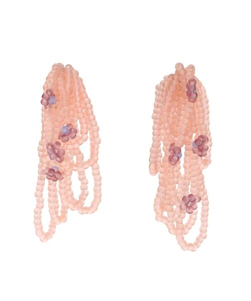 merry jenny（メリージェニー）の「petit floral beads earring（イヤリング・レディース・アイボリー/ピンク/シルバー・FREE）」の4枚目の写真