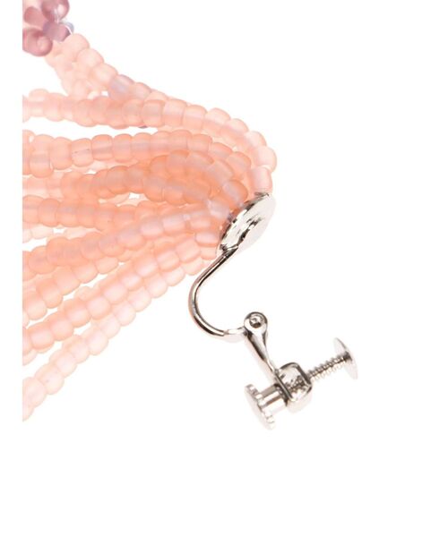 merry jenny（メリージェニー）の「petit floral beads earring（イヤリング・レディース・アイボリー/ピンク/シルバー・FREE）」の7枚目の写真