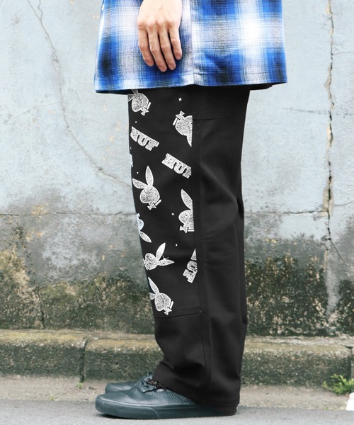 HUF（ハフ）の「HUF×PLAY BOY/ハフ×プレイボーイ PLAYBOY VVS DOUBLE KNEE PANT ダブルニーパンツ（チノパンツ・メンズ・ブラック・30inch/32inch/34inch）」の16枚目の写真