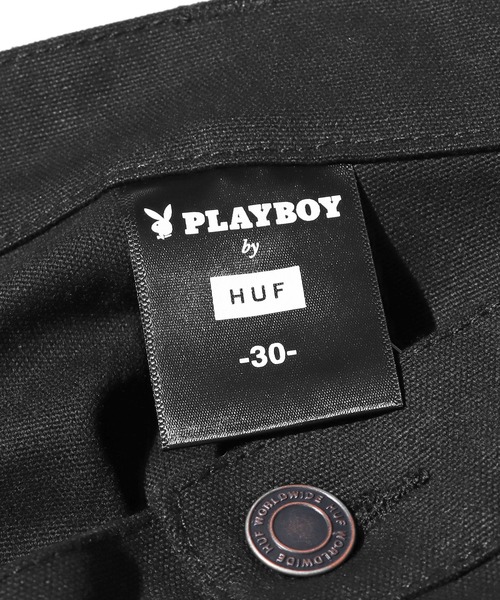 HUF（ハフ）の「HUF×PLAY BOY/ハフ×プレイボーイ PLAYBOY VVS DOUBLE KNEE PANT ダブルニーパンツ（チノパンツ・メンズ・ブラック・30inch/32inch/34inch）」の19枚目の写真