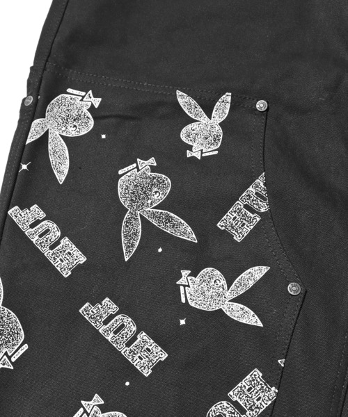 HUF（ハフ）の「HUF×PLAY BOY/ハフ×プレイボーイ PLAYBOY VVS DOUBLE KNEE PANT ダブルニーパンツ（チノパンツ・メンズ・ブラック・30inch/32inch/34inch）」の17枚目の写真