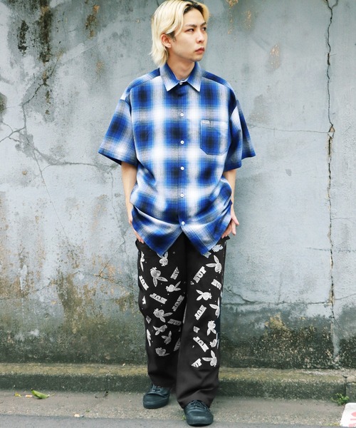 HUF（ハフ）の「HUF×PLAY BOY/ハフ×プレイボーイ PLAYBOY VVS DOUBLE KNEE PANT ダブルニーパンツ（チノパンツ・メンズ・ブラック・30inch/32inch/34inch）」の10枚目の写真