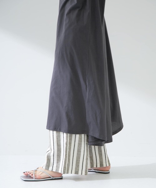 ITEMS URBANRESEARCH(アイテムズ アーバンリサーチ)の「ノースリロングワンピース(ワンピース・レディース・チャコールグレー/オフホワイト/グリーン・FREE)」の20枚目の写真