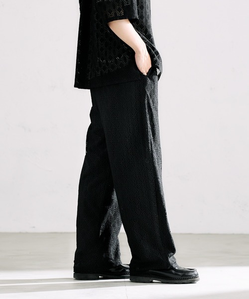 epnok（エプノック）の「レースシアールーズパンツ（その他パンツ・メンズ・ブラック/ブラウン/オフホワイト・SMALL/MEDIUM/LARGE）」の12枚目の写真