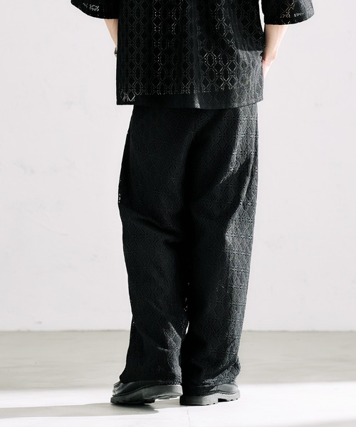 epnok（エプノック）の「レースシアールーズパンツ（その他パンツ・メンズ・ブラック/ブラウン/オフホワイト・SMALL/MEDIUM/LARGE）」の5枚目の写真