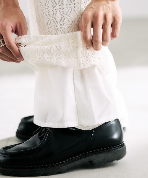 epnok（エプノック）の「レースシアールーズパンツ（その他パンツ・メンズ・ブラック/ブラウン/オフホワイト・SMALL/MEDIUM/LARGE）」の7枚目の写真