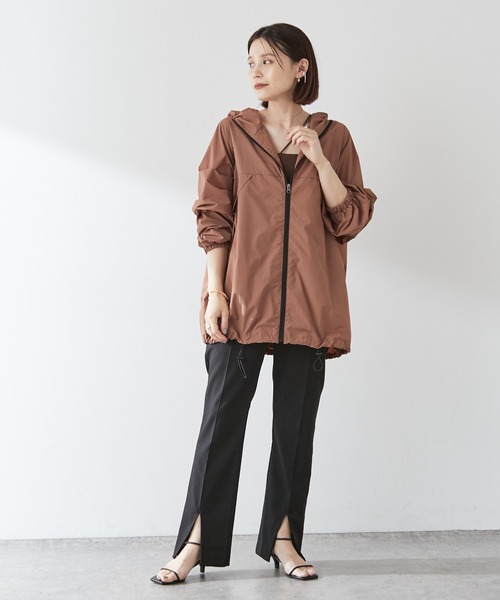 Omekashi(オメカシ)の「【earthy_】マウンテンパーカー(パッカブル)(マウンテンパーカー・レディース・ベージュ/キャメル/ブラック・FREE)」の9枚目の写真