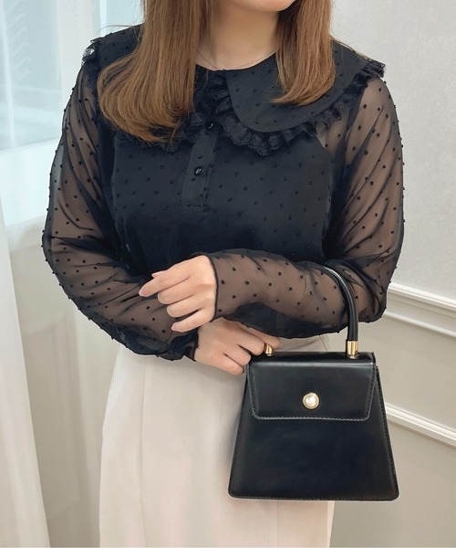 ドビードットシアーブラウス【ZOZOTOWN限定アイテム】（シャツ